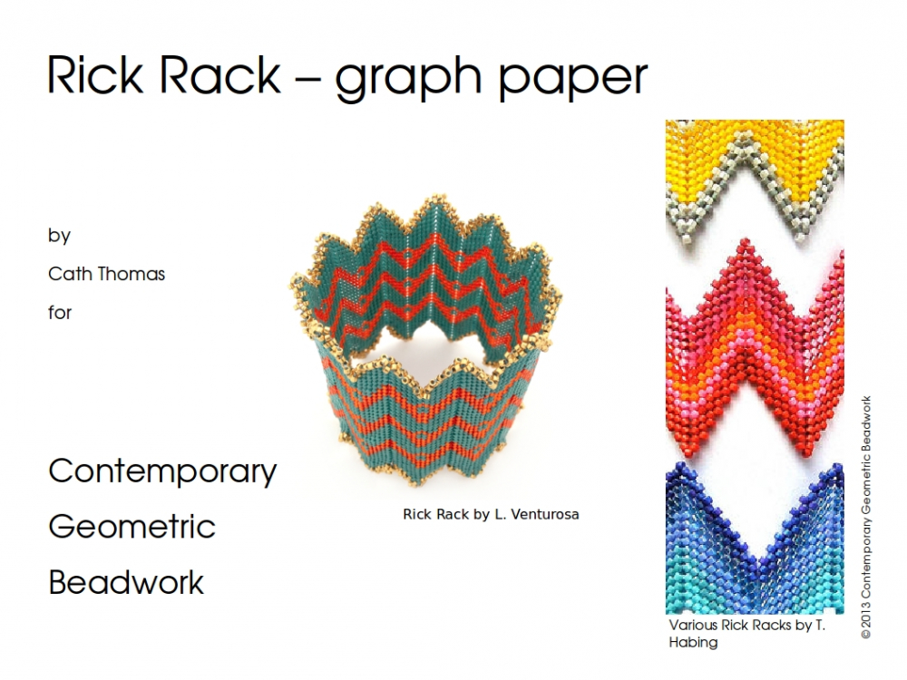 Rick Rack Graph paper and instructions Cath Thomas Designs SamohtaC